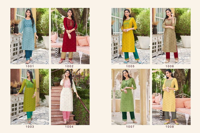 KAPIL GANGOR 2 Fancy New Designer Fancy Wear Cotton Silk Kurti Collection
                                    